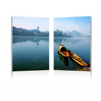 Baxton Studio Fg-1062Ab Traditional Travel Mounted Photography Print Diptych