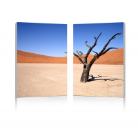 Baxton Studio Fg-1065Ab Desert Solitude Mounted Photography Print Diptych