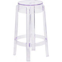 Flash Furniture FH-118-APC1-GG 25.75" Transparent Stool in Clear