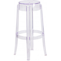 Flash Furniture FH-118-APC2-GG 29.75" Transparent Barstool in Clear