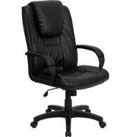 Flash Furniture High Back Black Leather Executive Office Chair GO-5301BSPEC-CH-BK-LEA-GG