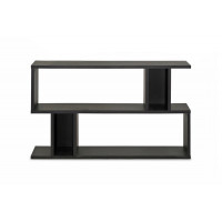 Baxton Studio FP-2DS-Shelf Goodwin 2-Level Modern Bookshelf in Dark Brown