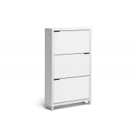 Baxton Studio FP-3OUSH-WHITE Simms Modern Shoe Cabinet