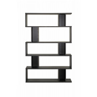 Baxton Studio FP-5DS-Shelf (3A) Goodwin 5-Level Modern Bookshelf in Dark Brown