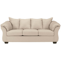 Flash Furniture Signature Design by Ashley Darcy Sofa in Stone Fabric FSD-1109SO-STO-GG