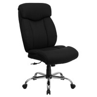 Flash Furniture HERCULES Series 350 lb. Capacity Big & Tall Black Fabric Office Chair GO-1235-BK-FAB-GG