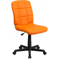 Flash Furniture Mid-Back Orange Quilted Vinyl Task Chair GO-1691-1-ORG-GG
