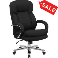 Flash Furniture GO-2078-GG HERCULES Series Black Fabric Executive Swivel Chair