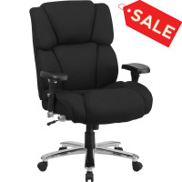 Flash Furniture GO-2149-GG HERCULES Series Black Fabric Executive Swivel Chair