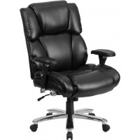 Flash Furniture GO-2149-LEA-GG HERCULES Series Black Leather Executive Swivel Chair