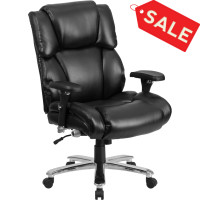 Flash Furniture GO-2149-LEA-GG HERCULES Series Black Leather Executive Swivel Chair