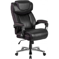 Flash Furniture GO-2223-BK-GG Big & Tall Leather Chair in Black