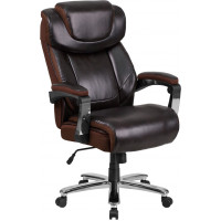 Flash Furniture GO-2223-BN-GG Big & Tall Leather Chair in Brown