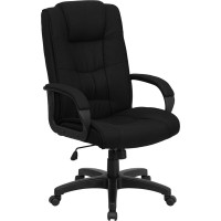 Flash Furniture High Back Black Fabric Executive Office Chair GO-5301B-BK-GG