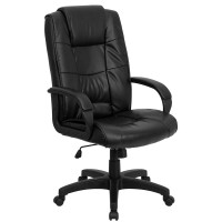 Flash Furniture High Back Black Leather Executive Office Chair GO-5301B-BK-LEA-GG