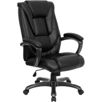 Flash Furniture High Back Black Leather Executive Office Chair GO-7194B-BK-GG