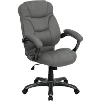 Flash Furniture High Back Gray Microfiber Upholstered Contemporary Office Chair GO-725-GY-GG