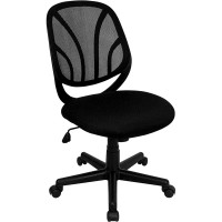 Flash Furniture Y-GO Chairandtrade Mid-Back Black Mesh Computer Task Chair GO-WY-05-GG