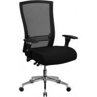 Flash Furniture GO-WY-85H-GG Hercules Series 24/7 Multi-Shift Swivel Chair With Seat Slider in Black