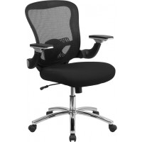 Flash Furniture GO-WY-87-2-GG Mid-Back Black Mesh Executive Swivel Office Chair