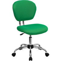Flash Furniture Mid-Back Bright Green Task Chair with Chrome Base H-2376-F-BRGRN-GG