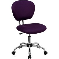 Flash Furniture Mid-Back Purple Task Chair with Chrome Base H-2376-F-PUR-GG