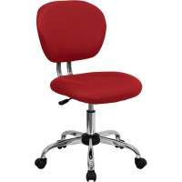 Flash Furniture Mid-Back Red Task Chair with Chrome Base H-2376-F-RED-GG