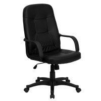 Flash Furniture High Back Black Glove Vinyl Executive Office Chair H8021-GG