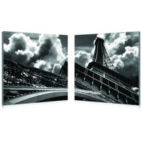 Baxton Studio Hb-2008Ab Touch The Clouds Mounted Photography Print Diptych