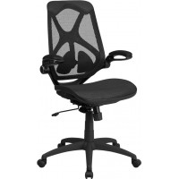 Flash Furniture HL-0013T-GG High Back Mesh Chair in Black