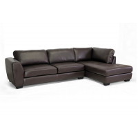 Baxton Studio IDS023-Brown-RFC Orland Sectional Sofa Set with Right Facing Chaise