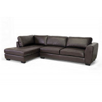 Baxton Studio IDS023-Brown LFC Orland Sectional Sofa Set with Left Facing Chaise