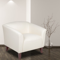 Flash Furniture HERCULES Imperial Series White Leather Chair 111-1-WH-GG