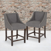 Flash Furniture 2-CH-182020-24-DKGY-F-GG Carmel Series 24