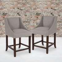 Flash Furniture 2-CH-182020-24-LTGY-F-GG Carmel Series 24