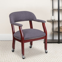 Flash Furniture B-Z100-GY-GG Vinyl Side Chair in Gray