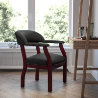 Flash Furniture Black Vinyl Luxurious Conference Chair B-Z105-BLACK-GG