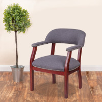 Flash Furniture B-Z105-GY-GG Vinyl Side Chair in Gray