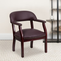 Flash Furniture Burgundy Leather Conference Chair [B-Z105-LF19-LEA-GG]