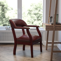 Flash Furniture Oxblood Vinyl Luxurious Conference Chair B-Z105-OXBLOOD-GG