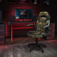 Flash Furniture BLN-X10RSG1030-CAM-GG Red Gaming Desk and Camouflage/Black Racing Chair Set with Cup Holder and Headphone Hook