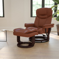 Flash Furniture BT-7821-VIN-GG Vintage Leather Recliner in Brown