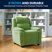 Flash Furniture Kids' Avocado Microfiber Storage, Recliner BT-7985-KID-MIC-AVO-GG