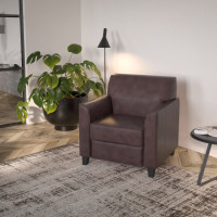 Flash Furniture HERCULES Diplomat Series Brown Leather Chair BT-827-1-BN-GG