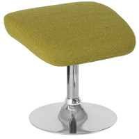 Flash Furniture CH-162430-O-GN-FAB-GG Egg Series Green Fabric Ottoman 
