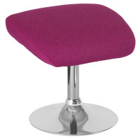 Flash Furniture CH-162430-O-MAG-FAB-GG Egg Series Magenta Fabric Ottoman 