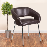 Flash Furniture CH-162731-BN-GG Fusion Leather Chair in Brown