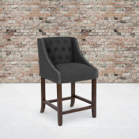 Flash Furniture CH-182020-T-24-BK-F-GG Carmel Series 24
