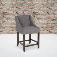 Flash Furniture CH-182020-T-24-DKGY-F-GG Carmel Series 24