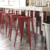 Flash Furniture CH-31320-30-RED-PL2R-GG Kai Commercial Grade 30